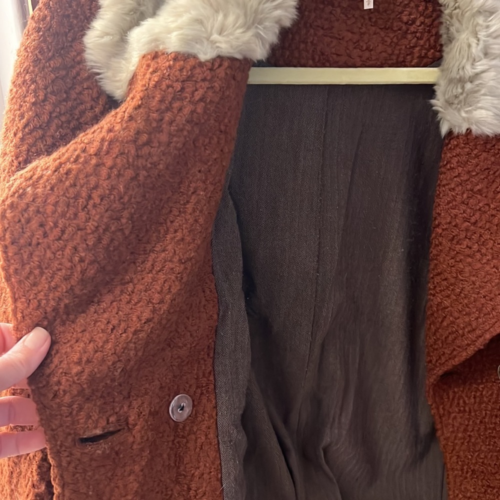 Free people wool bomber jacket rust small - Picture 5 of 5